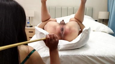 40 asshole caning hurt like hell